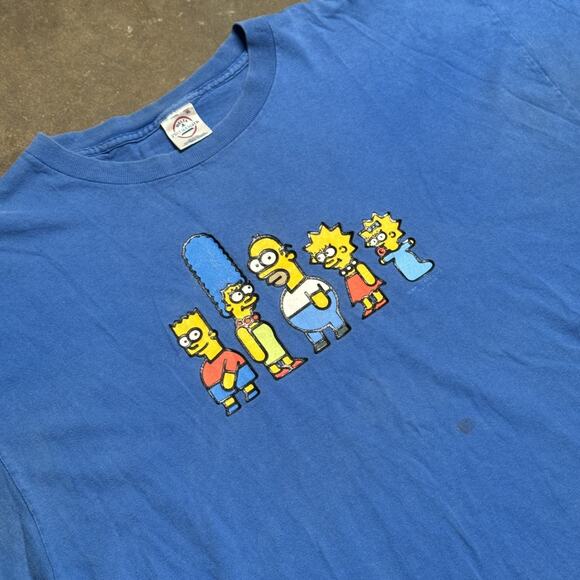 Vintage 2002 Matt Groening THE SIMPSONS Puff Print T-SHIRT XL - Picture 3 of 7